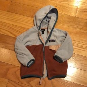 Patagonia Girl Jacket Size 6-12 months Pink and Blue